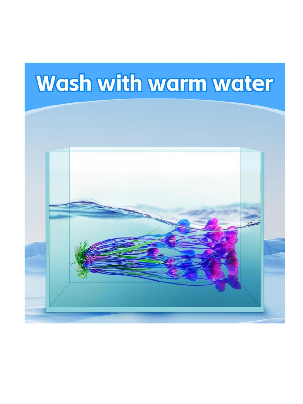 Neon Purple & Blue Aquarium Plant Accent - Picture 4 of 6